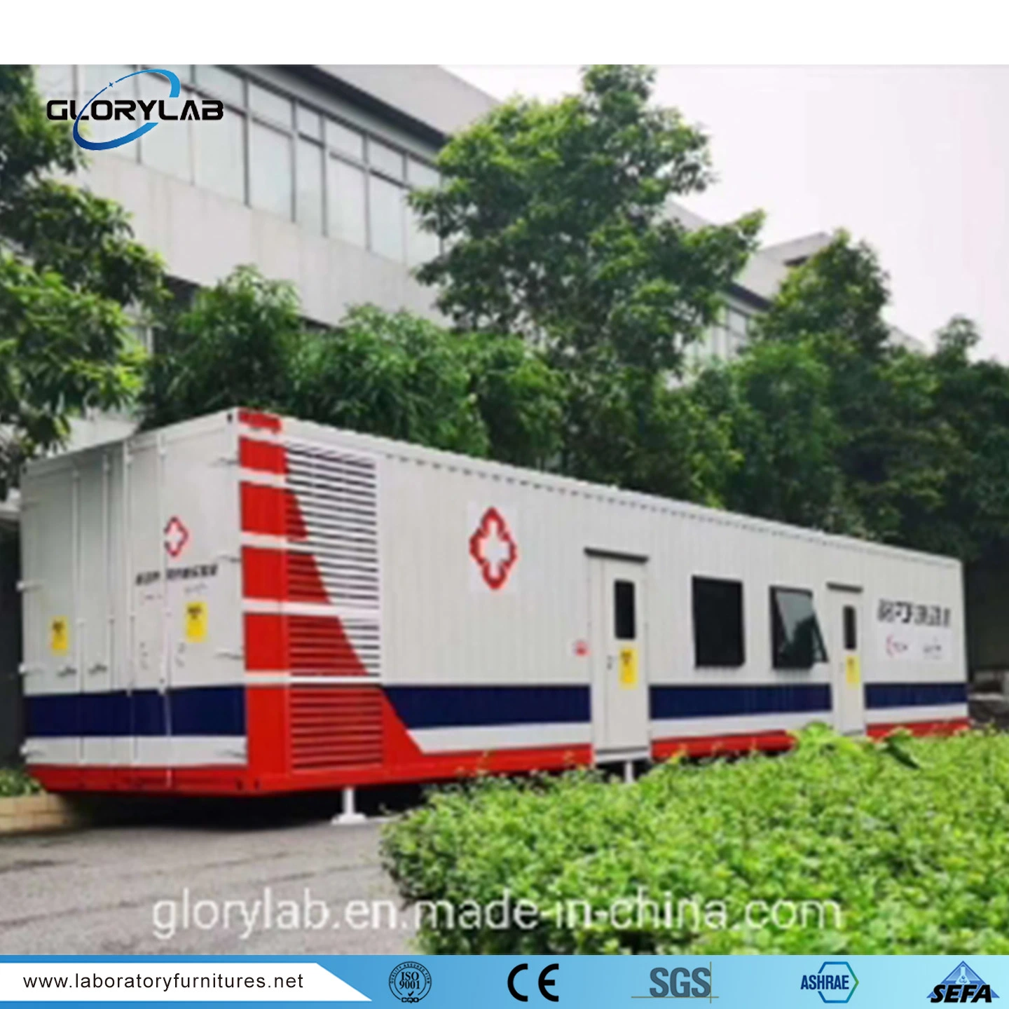 PCR Lab Mobile 40hq Container Laboratory for Nuclein Acid Testing