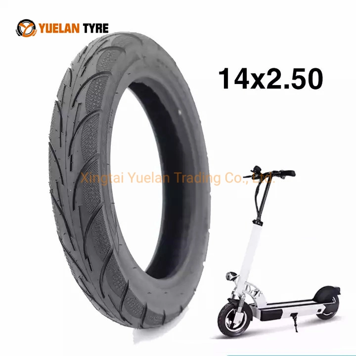 Electric Bike Tire Fat Tire off-Road Electric Scooter for Adult 14X2.5 Electric Motorbike Tyre Accept Customized Logo Printing