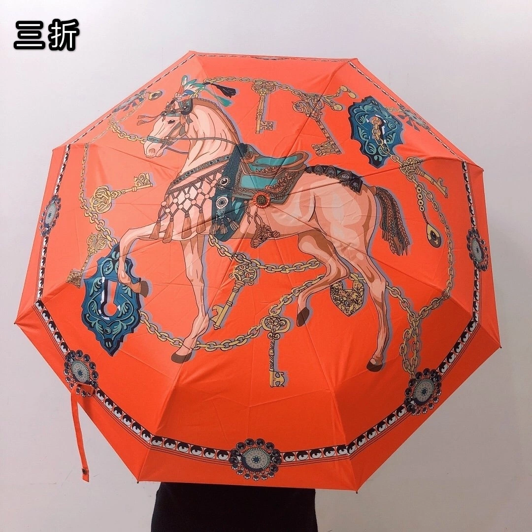 Répondre à l'eau de fleurs de changement de couleur tendance de l'impression de la magie des parapluies de pluie 3 UV parapluie de pliage pour les femmes Designer