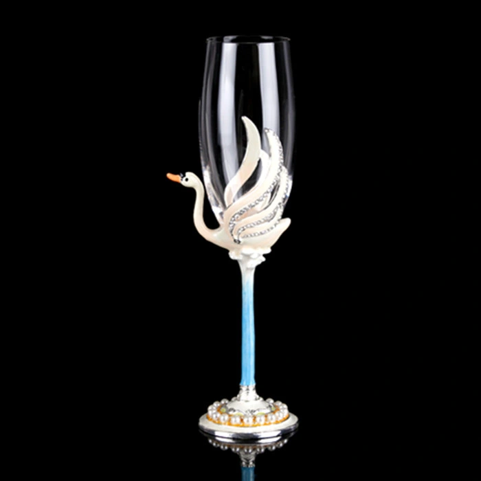 Europäische kreative Hochzeit hoch Paar Brille _ Braut Hochzeit Hochwertiges Enamel Champagner Glas Rotweinglas Geschenkset