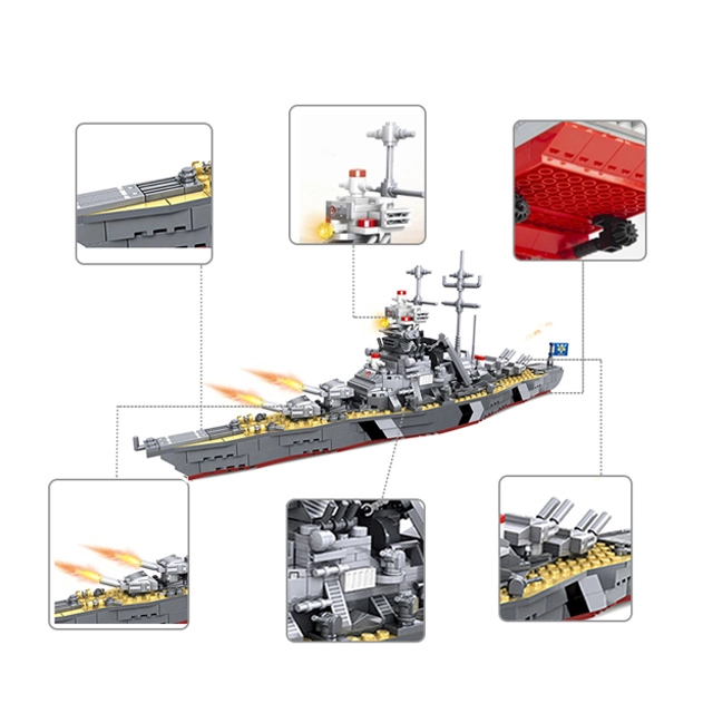 Os brinquedos Woma Walmart Banheira Venda nave de guerra modelo navio da frota de navios de Batalha Blocos componentes educacionais do modelo