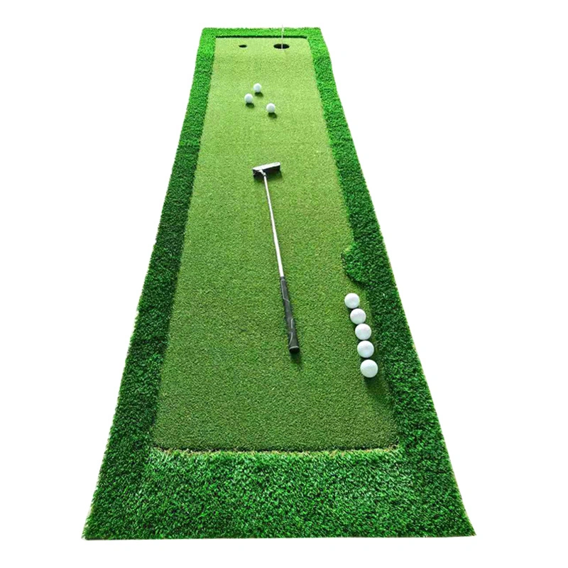 Factory Wholesale Indoor Mat Synthetic Grass Golf Putting Green with a Slope