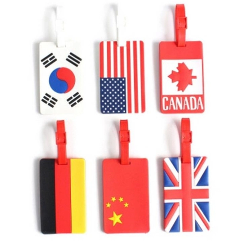 Wholesale/Supplier Custom Logo 3D Soft Silicone Luggage Tag Label Boarding Tag