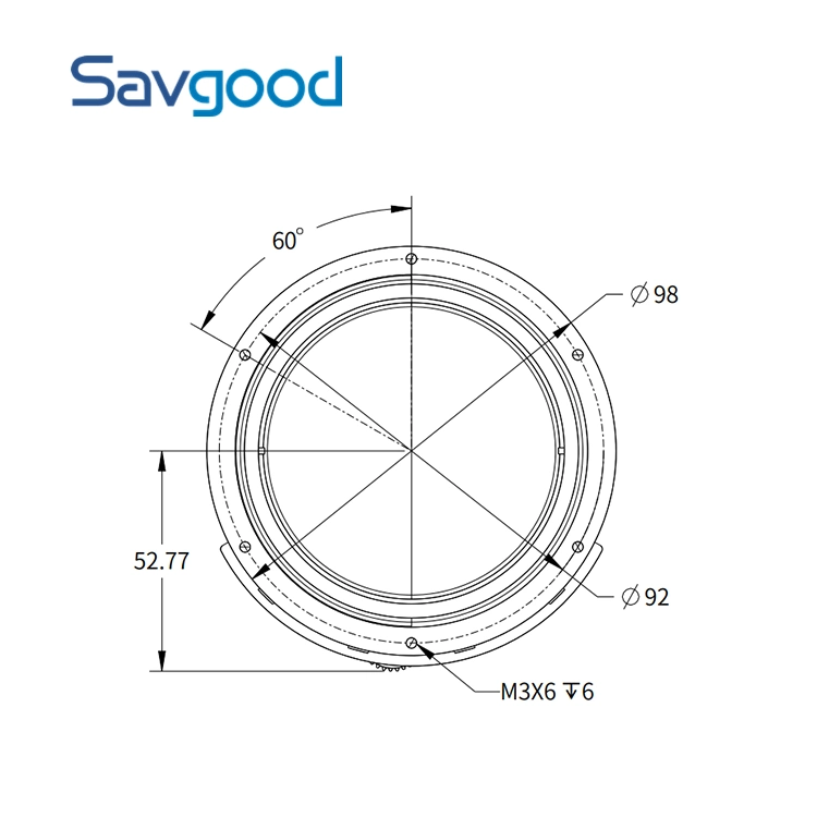 9.5km Long Range Detection Network Analog 25-75mm Motorized Thermal Camera