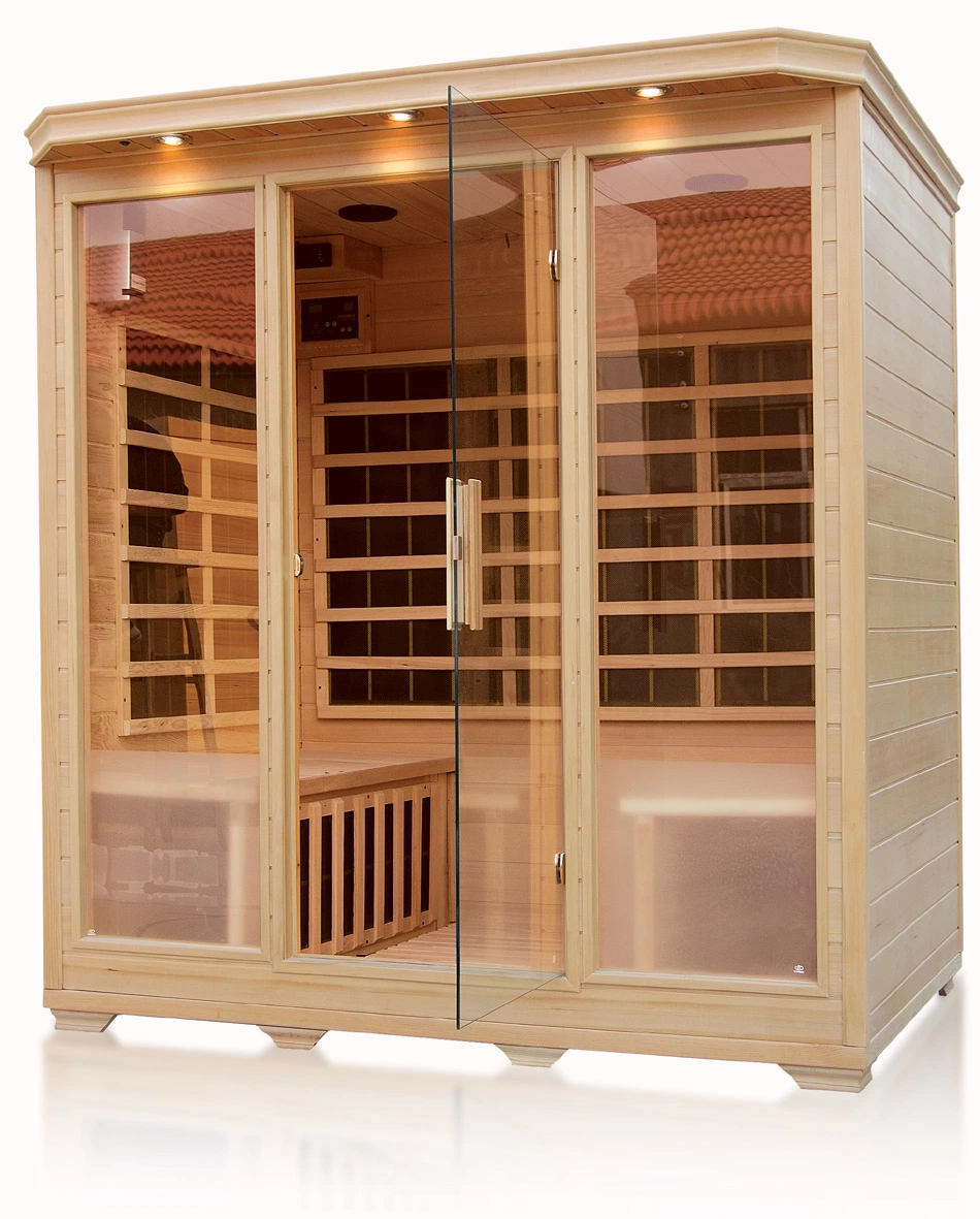 Famille de contrôleurs Smart Dry sauna à vapeur de bonne qualité d'un sauna à infrarouge lointain certificat CE pruche Salle 4 Salle de personne d'utiliser le sauna