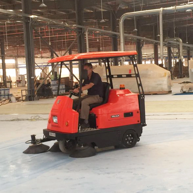 Máquina de limpieza industrial de suelo de paseo Sweeper de vacío de suelo de calle