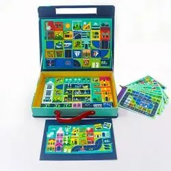 Jigsaw Buch Magnetic Puzzle Spiele Lernspielzeug für Kinder