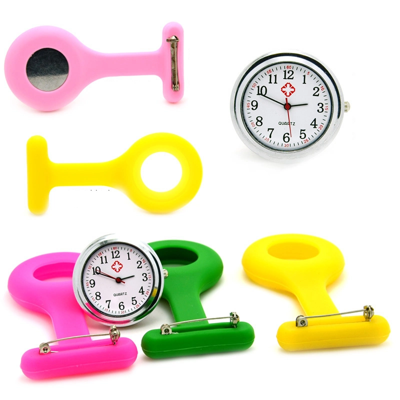 Silicone Breast Watch for Nurse Male Brooch Watches Smart Watch