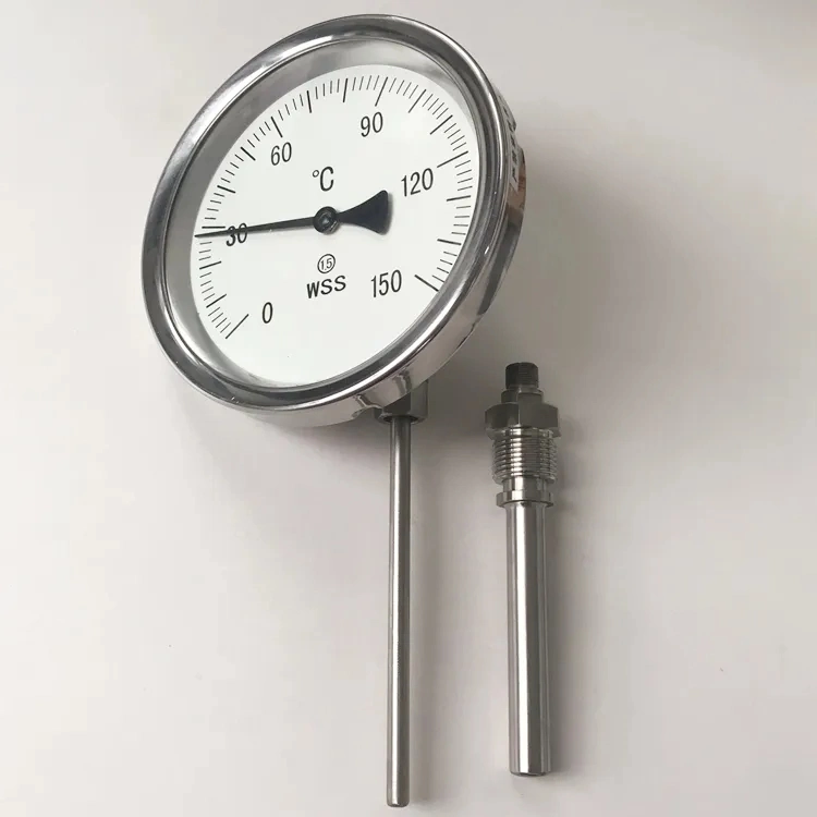 Wss IP65 Industrial Temperature Gauge Bimetal Thermometer Wss Industrial Temperature Gauge