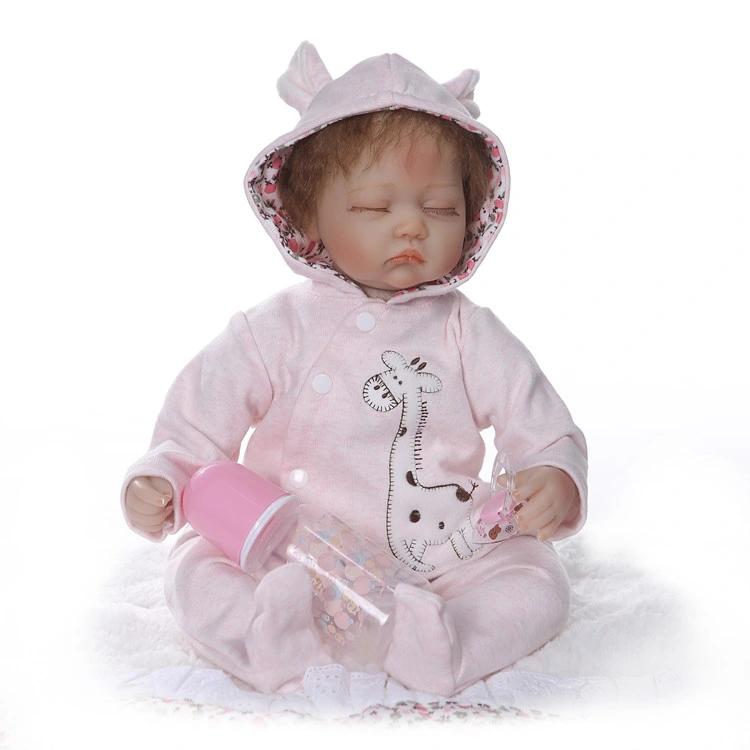 Lifelike Reborn Baby Niña muñeca Silicona suave para dormir el bebé recién nacido niño muñeco realista buscando Chico Cumpleaños y regalos de Navidad Bonecas de renacer.