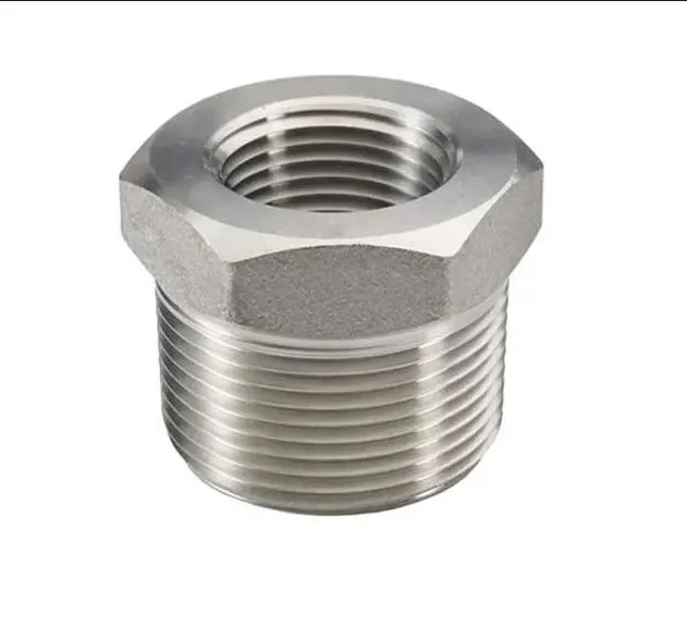 Stainless Steel Reducer Hex Bushing Hex Head Thread Bushing Screw Female Snap Pipe Bushing Fittings