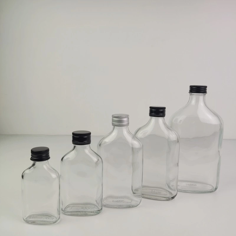 Empty 50ml 100ml 200ml 250ml 500ml Flask Glass Bottle