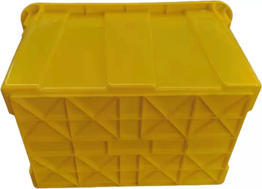 Medical Plastic Kit with Lids Stackable and Nestle Turnover Box Yellow Color