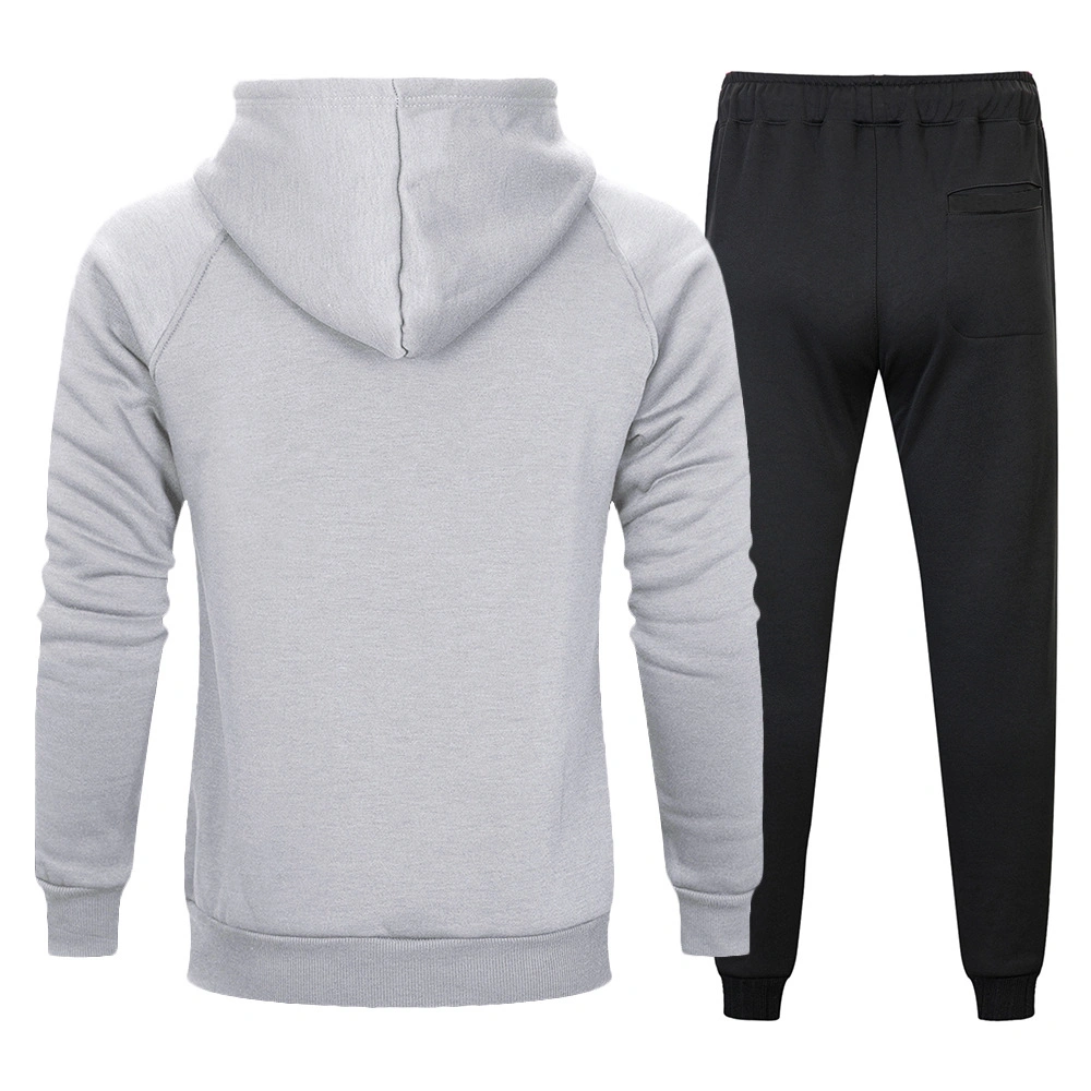 Direktverkauf Günstige Männer Gym Anzug Sport Tops Sweatshirts und Hose Two Pieces Set Hoodie Workout Fitness Bekleidung