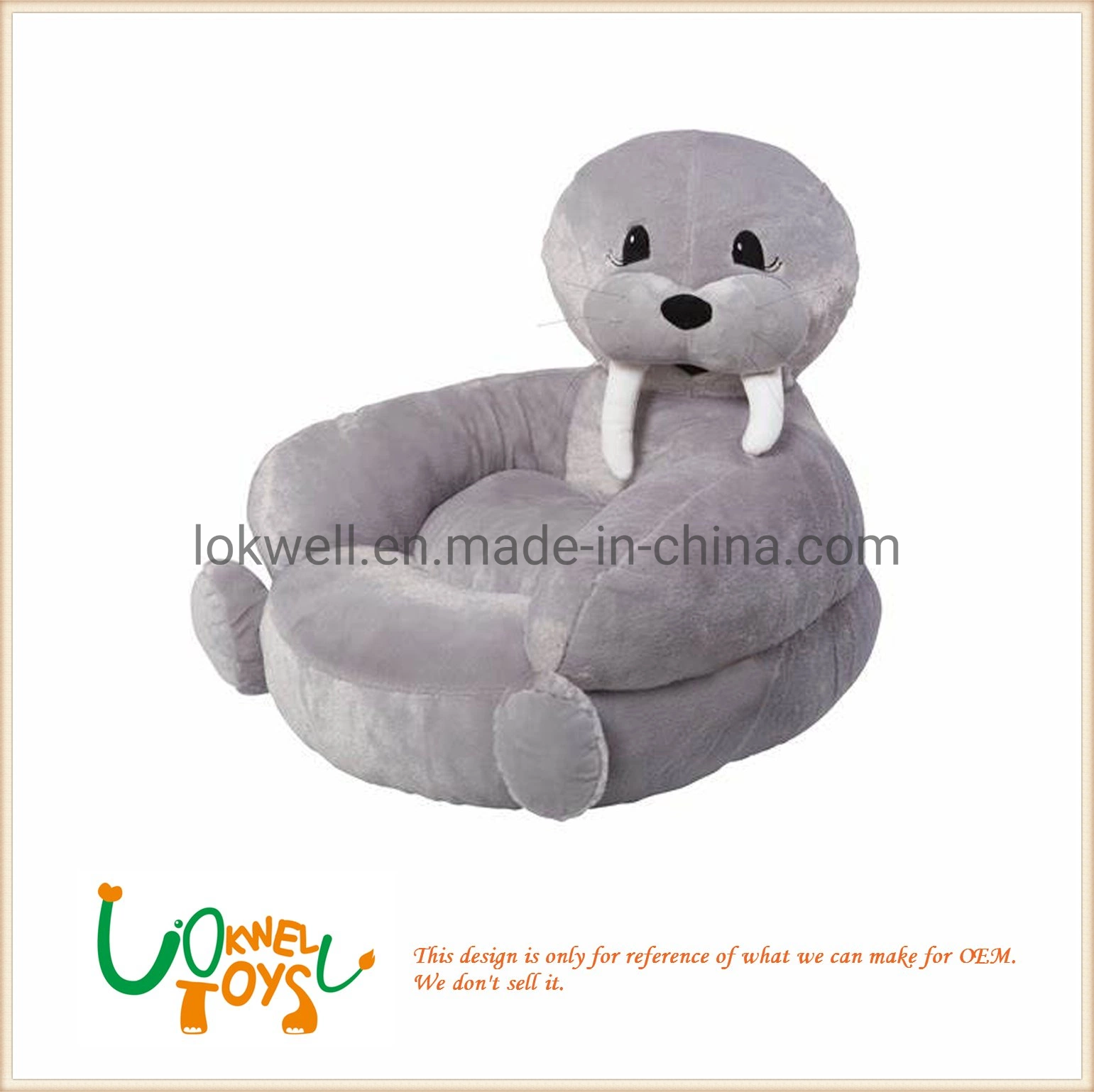 Decoration Comfortable Plush Animal Baby Seat Chair