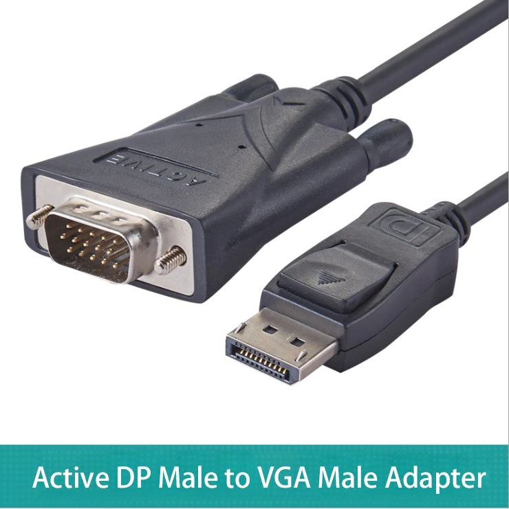 1080P 60Hz Adapter Active DisplayPort Dp to VGA