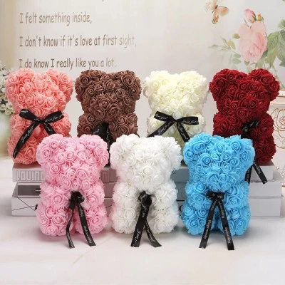 Birthday Eternal Flowers Valentine Teddy Bear Rose Only Gifts for Women Girls