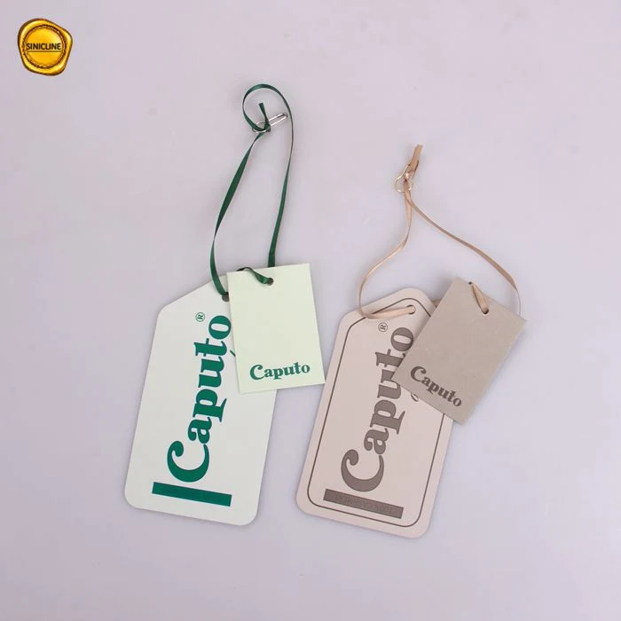 Sinicline Die Cut Cmyk Printing Custom Logo Thin Casual Hang Tag