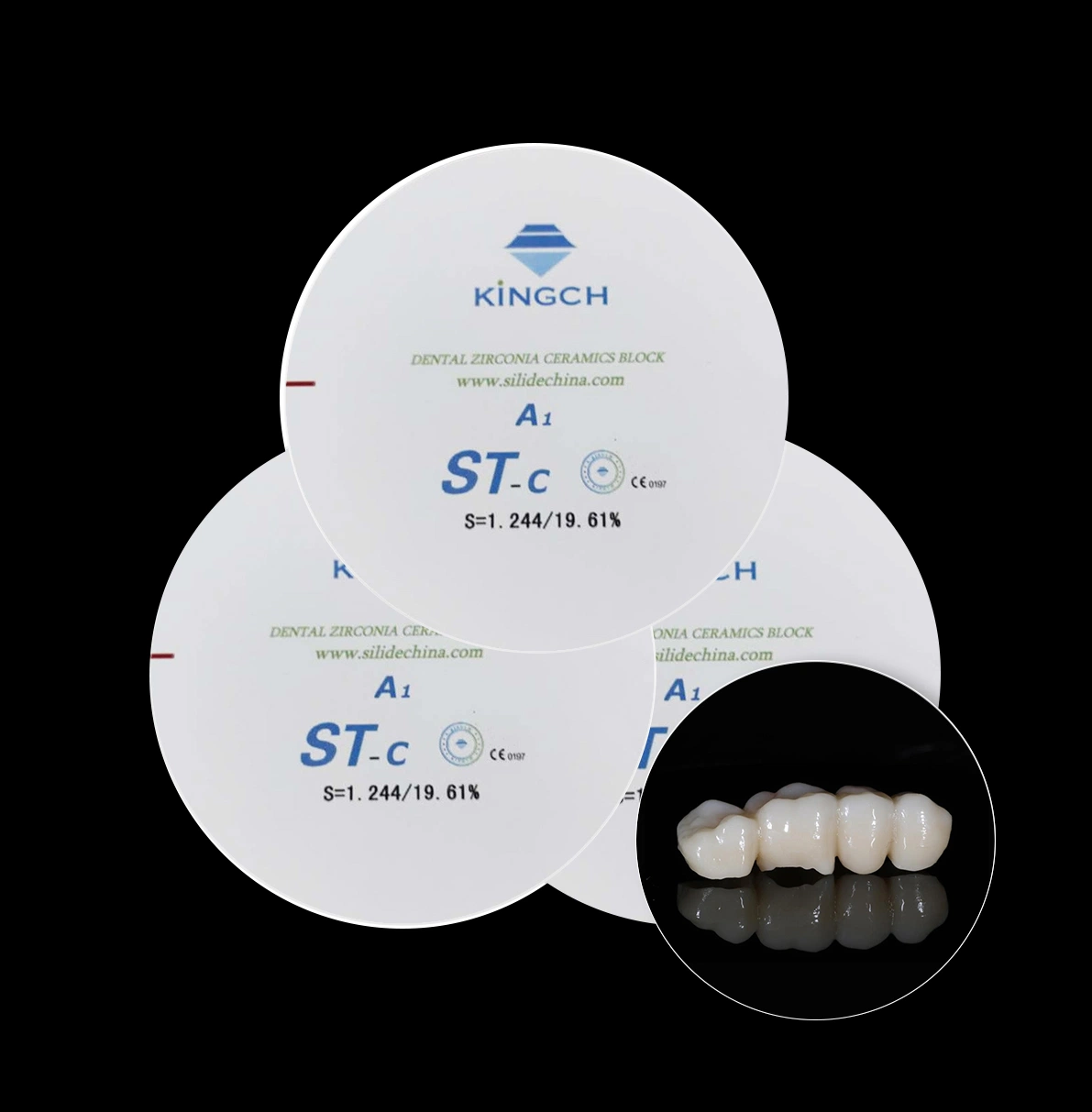 Open System Multilayer Dental Ceramic Implant Zirconia Block Disk for Sale