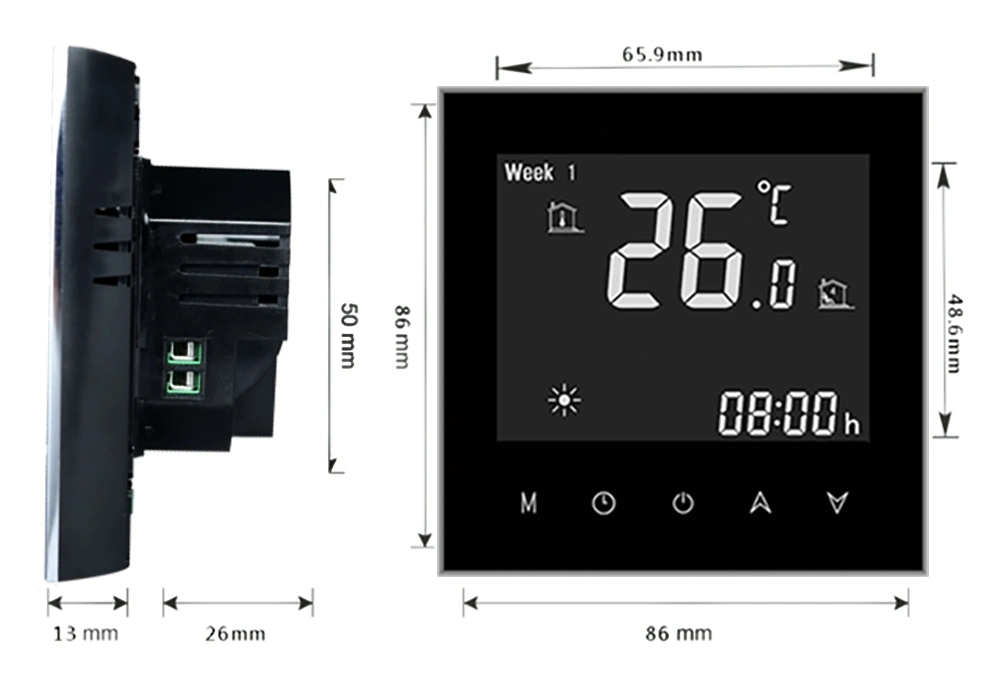 Chauffage au sol numérique meilleur thermostat automatique sans fil