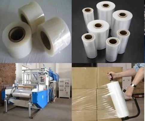 Transparent PE Packing Stretch Film Free Sample Carton Pallet Wrapping Stretch Film