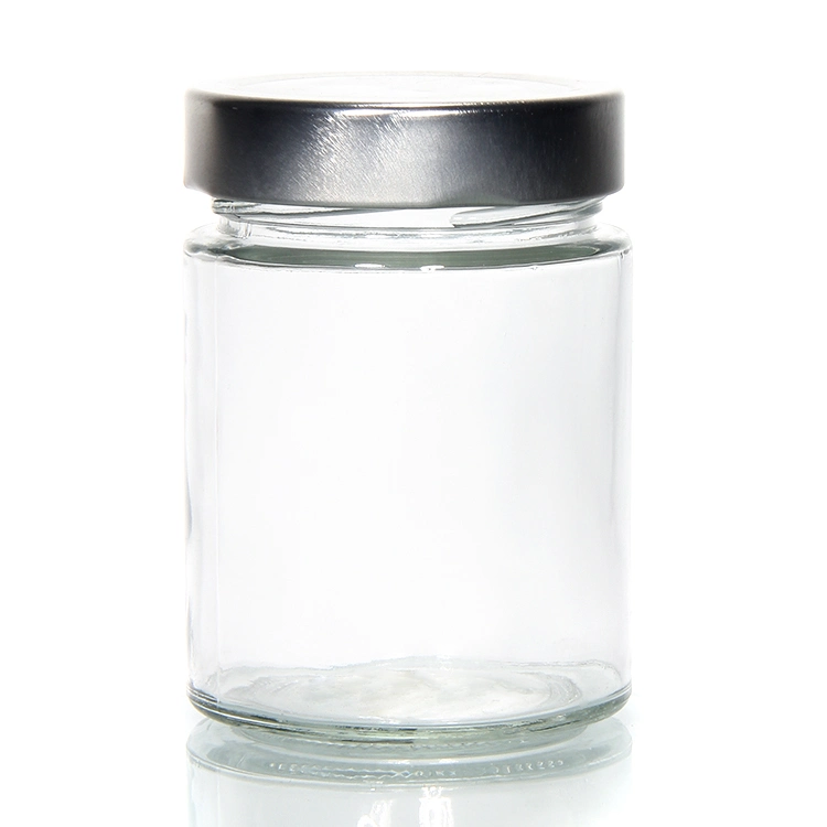 100ml 150ml 200 ml de petits pots de confiture de verre rondes avec couvercle en verre de cornichons jar pour l'alimentation de stockage