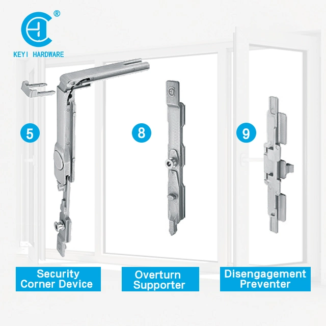 Keyi Metal Kpx05 European Standard C-Groove Open-in Side Hung Window Series 3 of Window Component