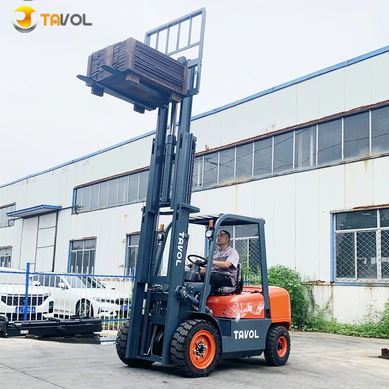 Tavol Brand 3ton 2.5 طن ديزل ForkLift استخدم ForkLift 3 سعر المرحلة الرخيص