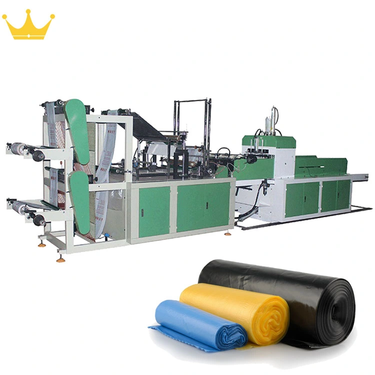 Double Lines Rolls Linkage Plastic Shirt Packing Bag Making Machine