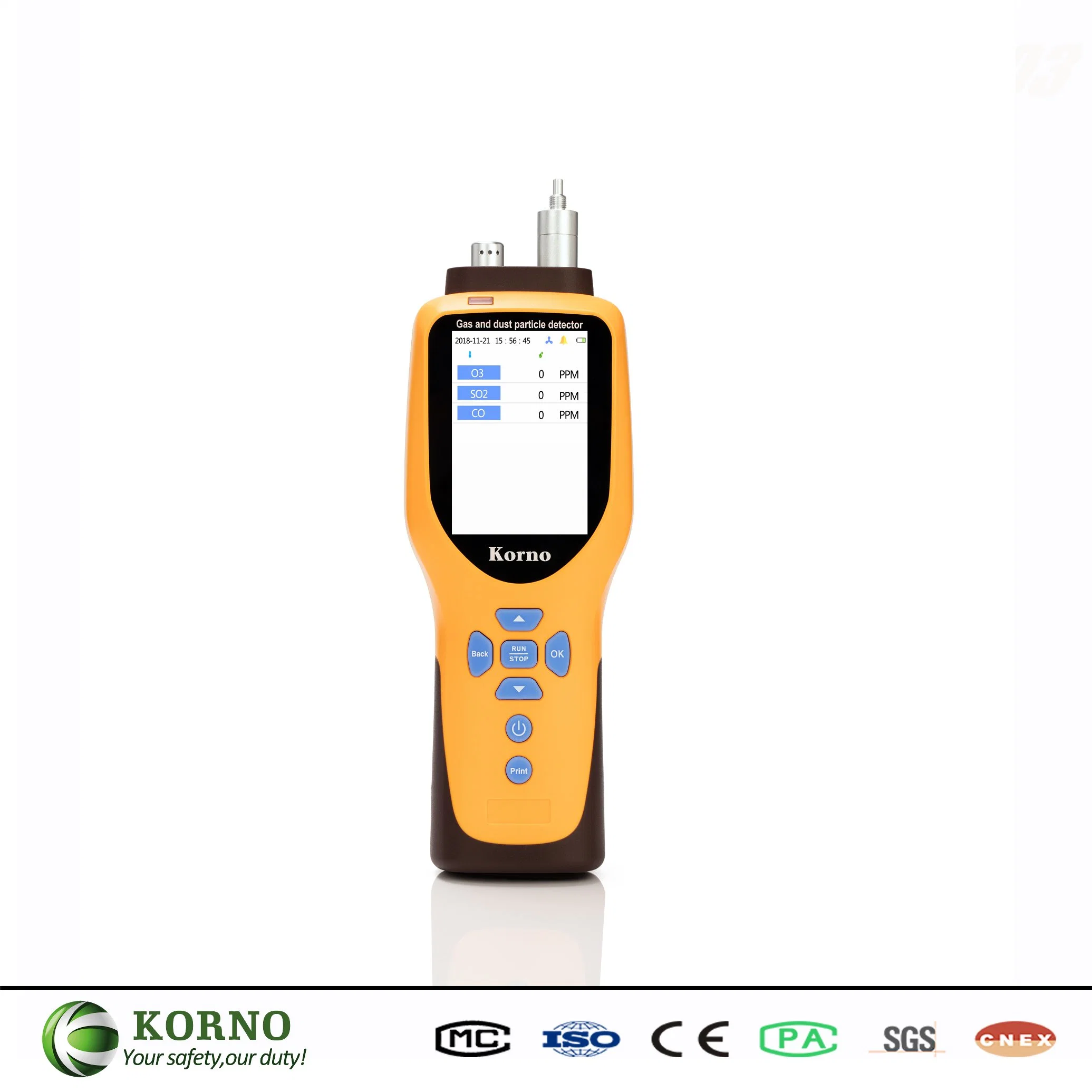 ISO Certification Portable Methyl Bromide Gas Detector CH3br Gas Analyser with Pump