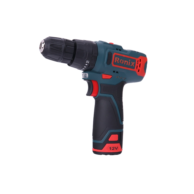 Ronix Cordless Impact Drill Driver Electric 8101 Model Mini 12V 2.0A Battery