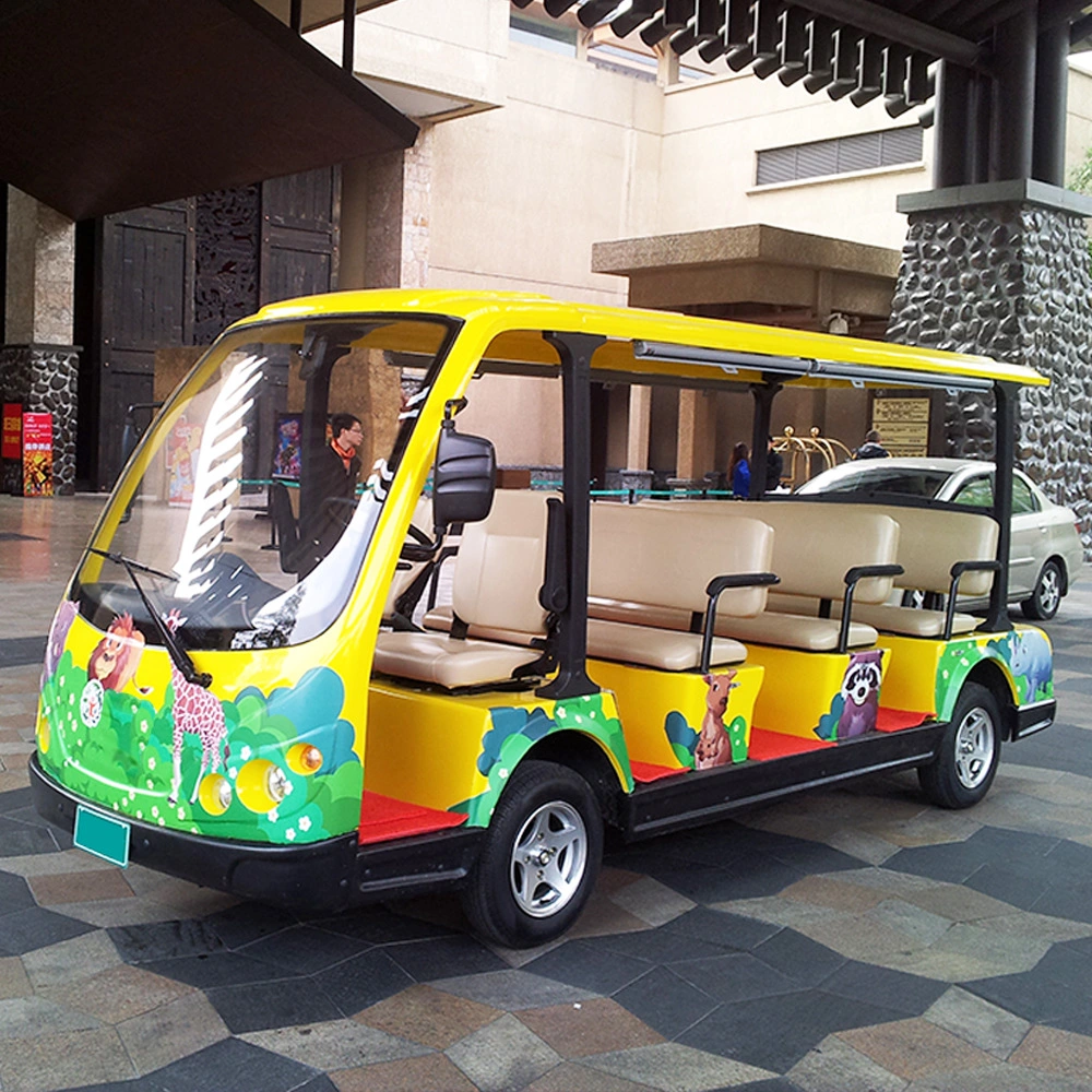 8 Seats Electric Sightseeing Car, Electric Tour Bus 30km / H Max Speed