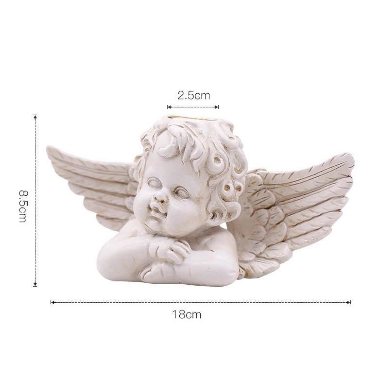 Angel Candle Holders Statue Decorative Candlesticks Home Figurine Sculpture Table Decor