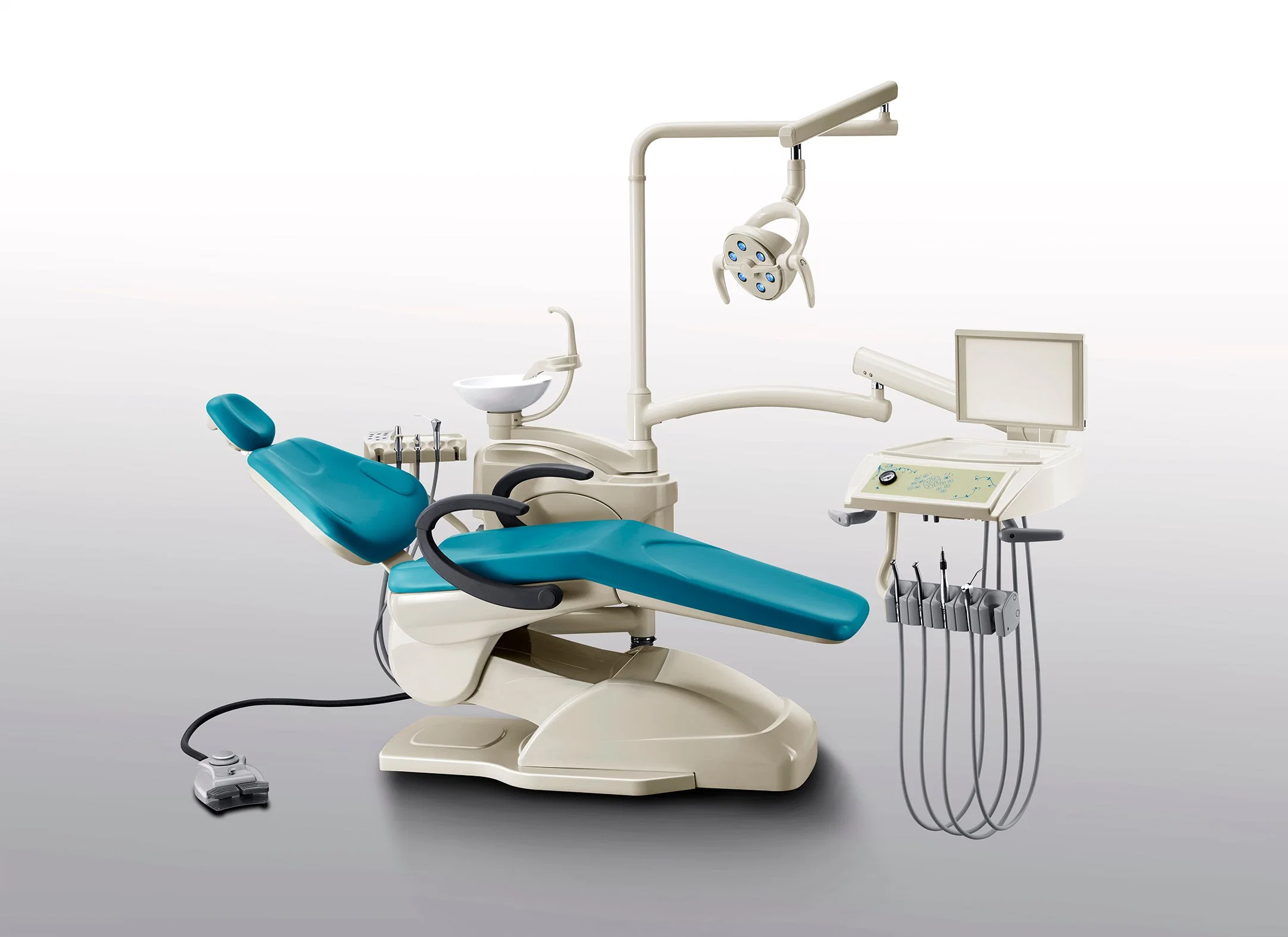 Multifunción de tipo económico Pedal sillón dental con aprobación CE