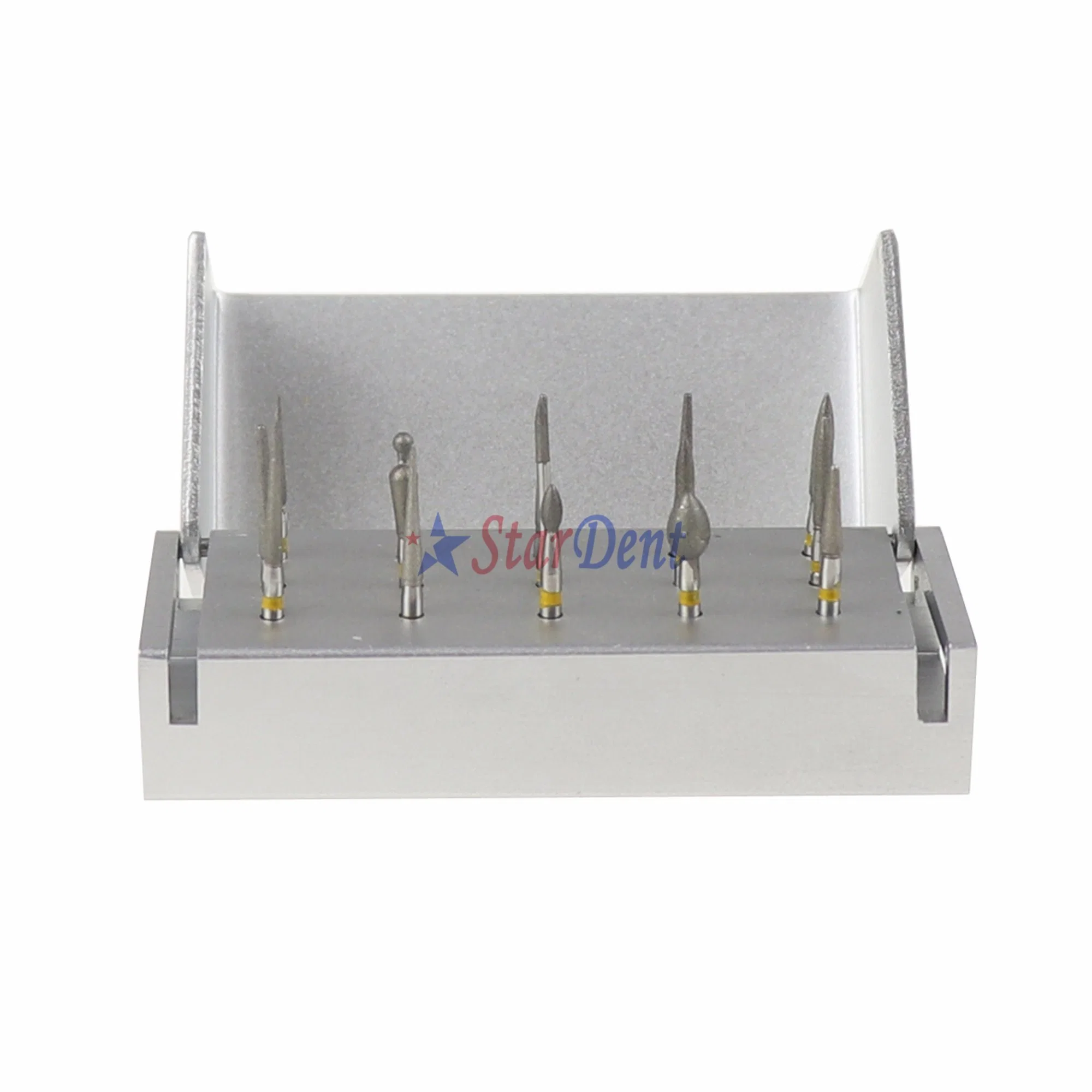 Dental Disinfection Box with Diamond Burs Kit Sterilization Burs Box