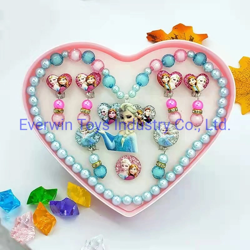 Plastic Toy Birthday Gift Jewelry Bracelet Necklace Ear Rings for Kids