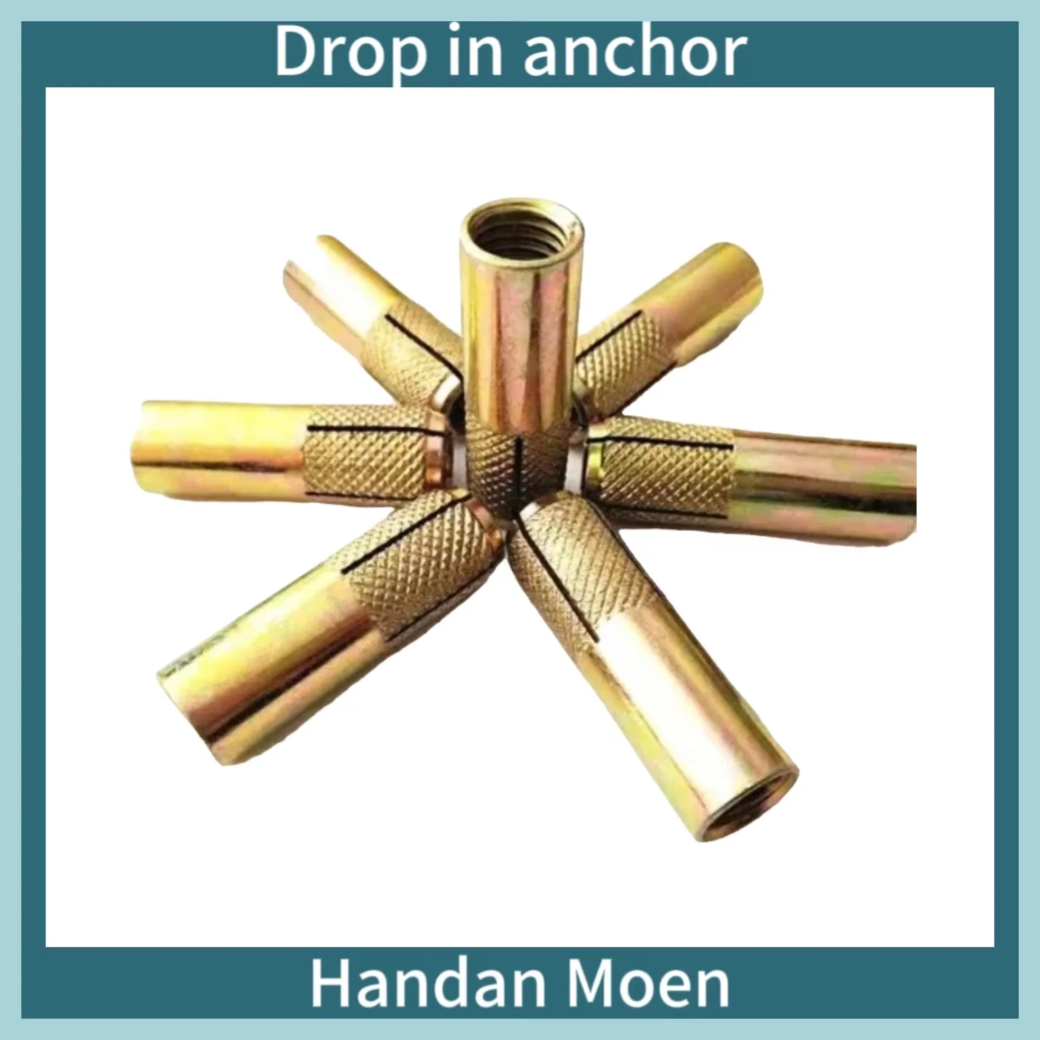 Drop-in-Anchor DIN Standard Zinc Metric Bolt / Concrete Wall Anchors