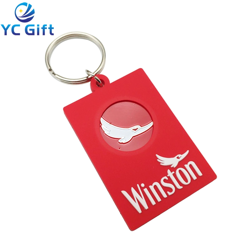 Wholesale/Supplier Custom PVC Heart Key Chains Personalized Gift Rubber Craft Key Ring Christmas Souvenir Promotional Gift Key Fob with Design