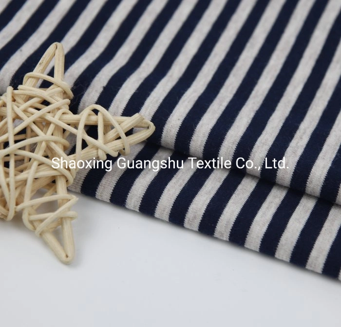 Rayon Spandex Stripes Knitted Jersey Fabric