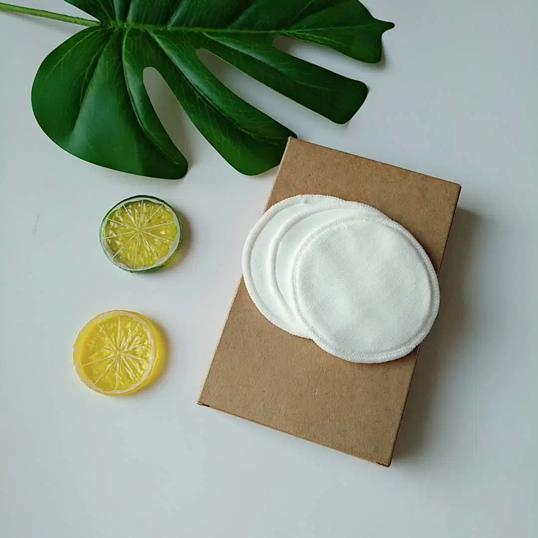 Reusable Makeup Remover Pads Bamboo Cotton Pads Eco Friendly Gifts 16 Pads and 1 Bonus Nail Pad Packing in Laundry Bag