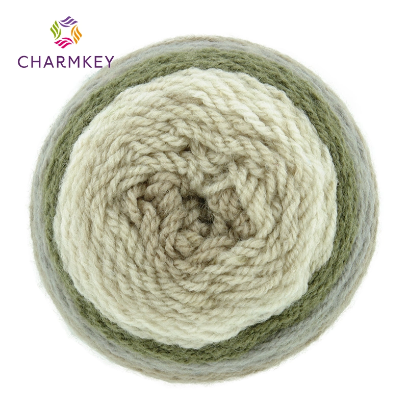 Charmkey Multicolor Acrylic Cake Yarn for Crochet Knitting Hat Scarf