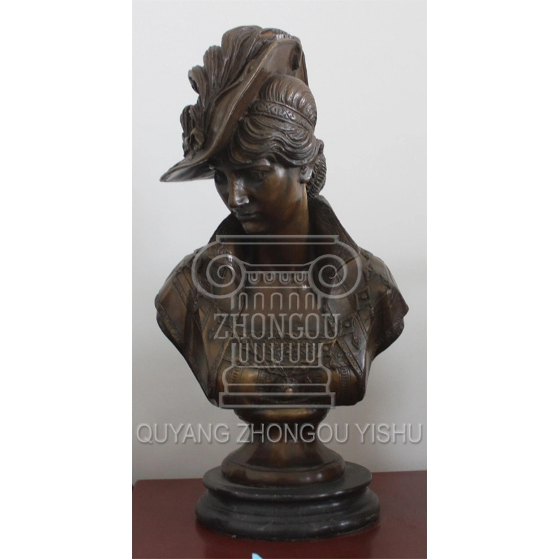 Bronze Statue Home Decoration Female Singer