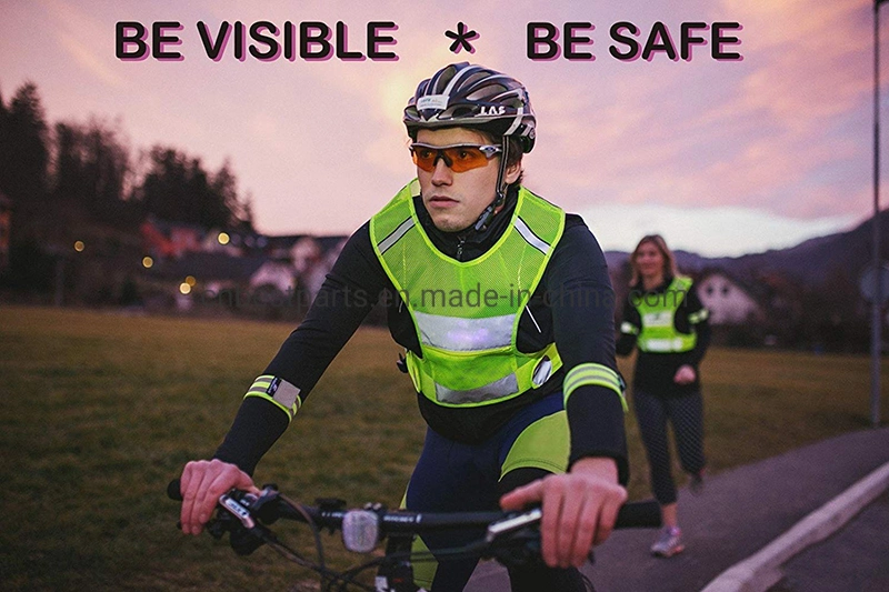 Wholesale/Supplier Wearable Breathable Traffic Emergency Vest Illuminated LED Safety Vest Fire Lime Green High Vis Visibility Reflective Vest