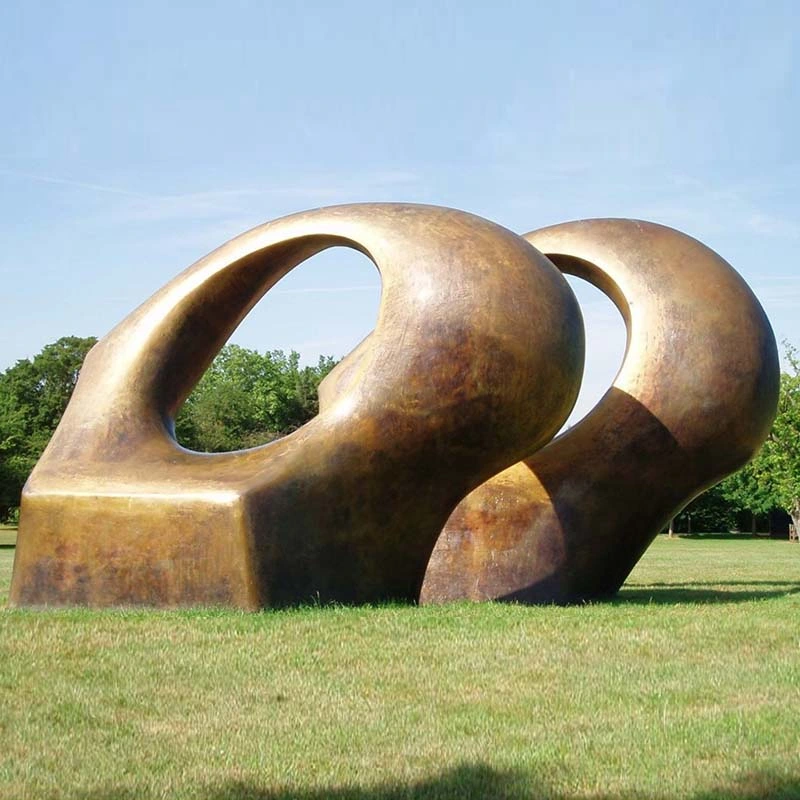 Custom Beliebte Outdoor Abstrakte Kunst Dekor Berühmte Bronze Henry Moore Statue