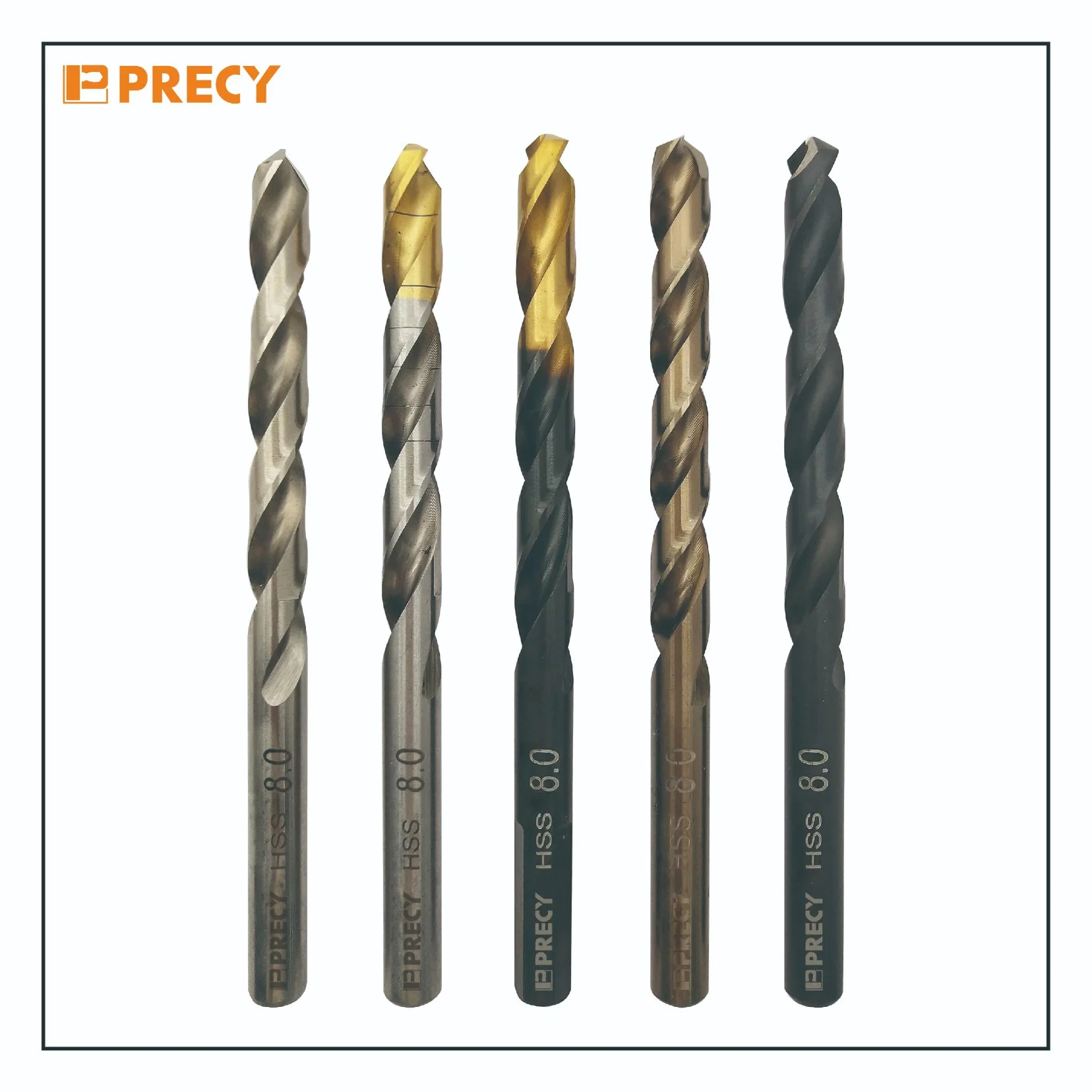 Fully Ground Twist Drill Bit-Round Shank with Bright appearance