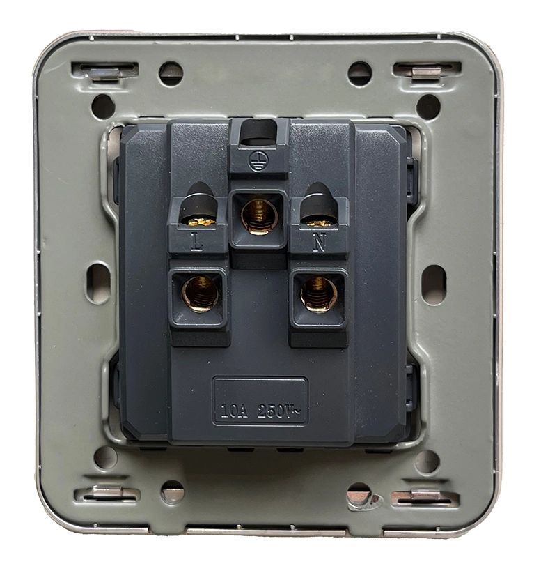 British Electrical Standards High quality/High cost performance 2 Gang 1 Way Plate Switch Socket