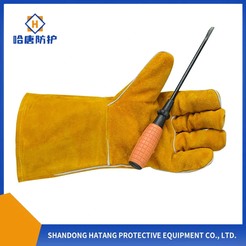 40cm Cowhide Split Leather Welding Work Glove