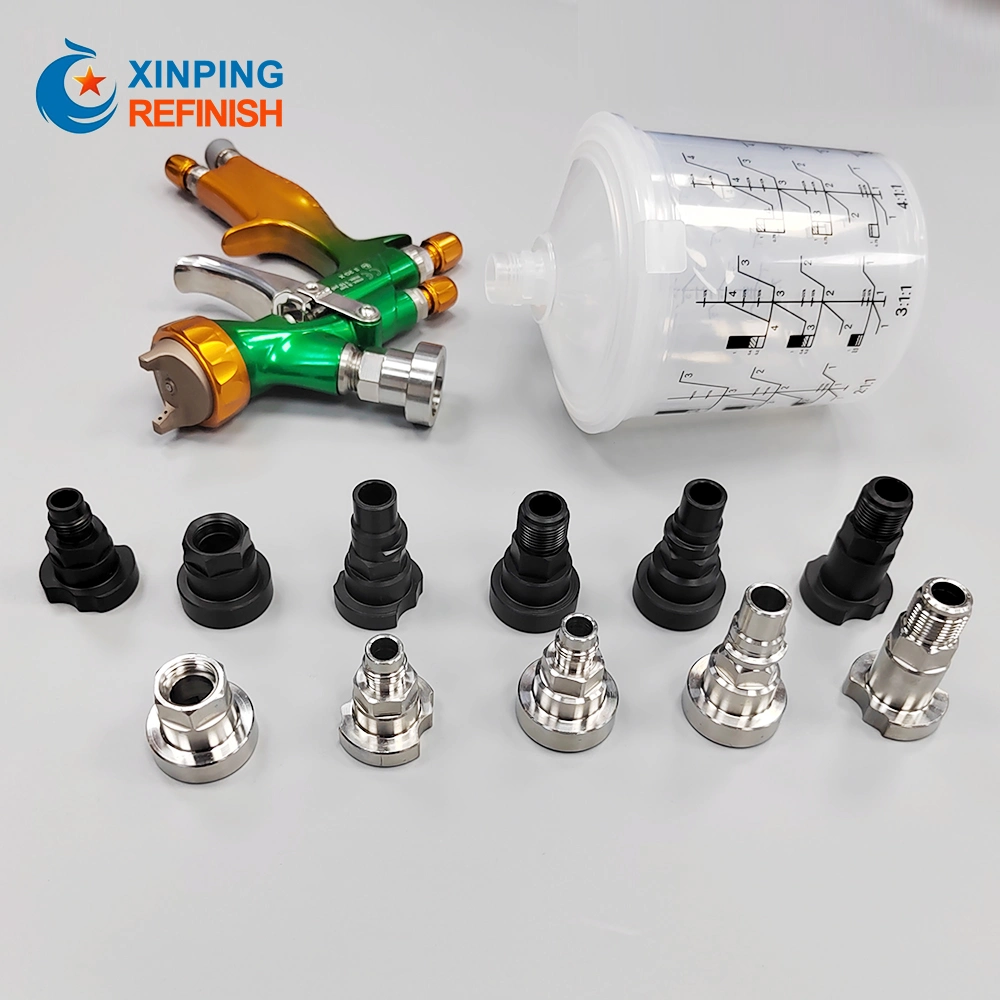 Plastic Spray Paint Cup Sprayer Cup Adaptor Thread Connector for Spray Gun Parts