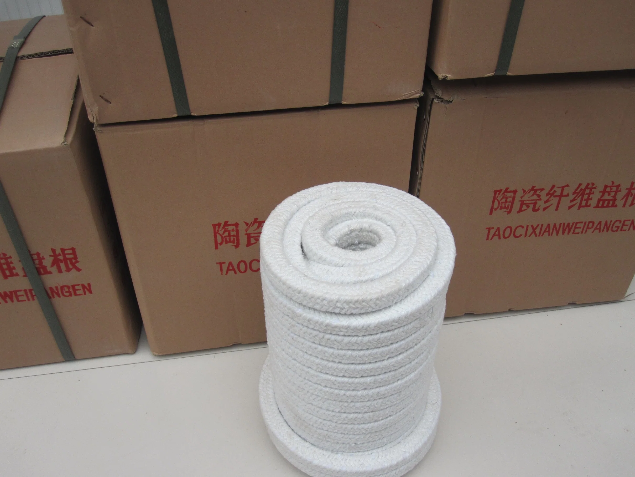 Ignífugo ignífugo Rop fibra cerámica de Material de aislamiento térmico.