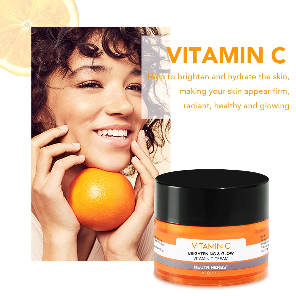 Cosméticos cuidado vitamina C Beleza pele apertando creme para rosto